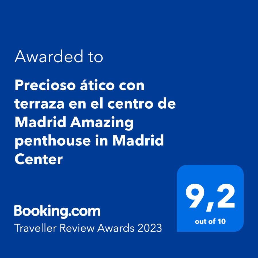 Precioso Atico Con Terraza En El Centro De Madrid Amazing Penthouse In Madrid Center Apartment Luaran gambar